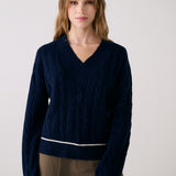 Lolë Camila V-Neck in navy