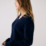 Lolë Camila V-Neck in navy