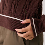 Lolë Camila V-Neck in mauve brown
