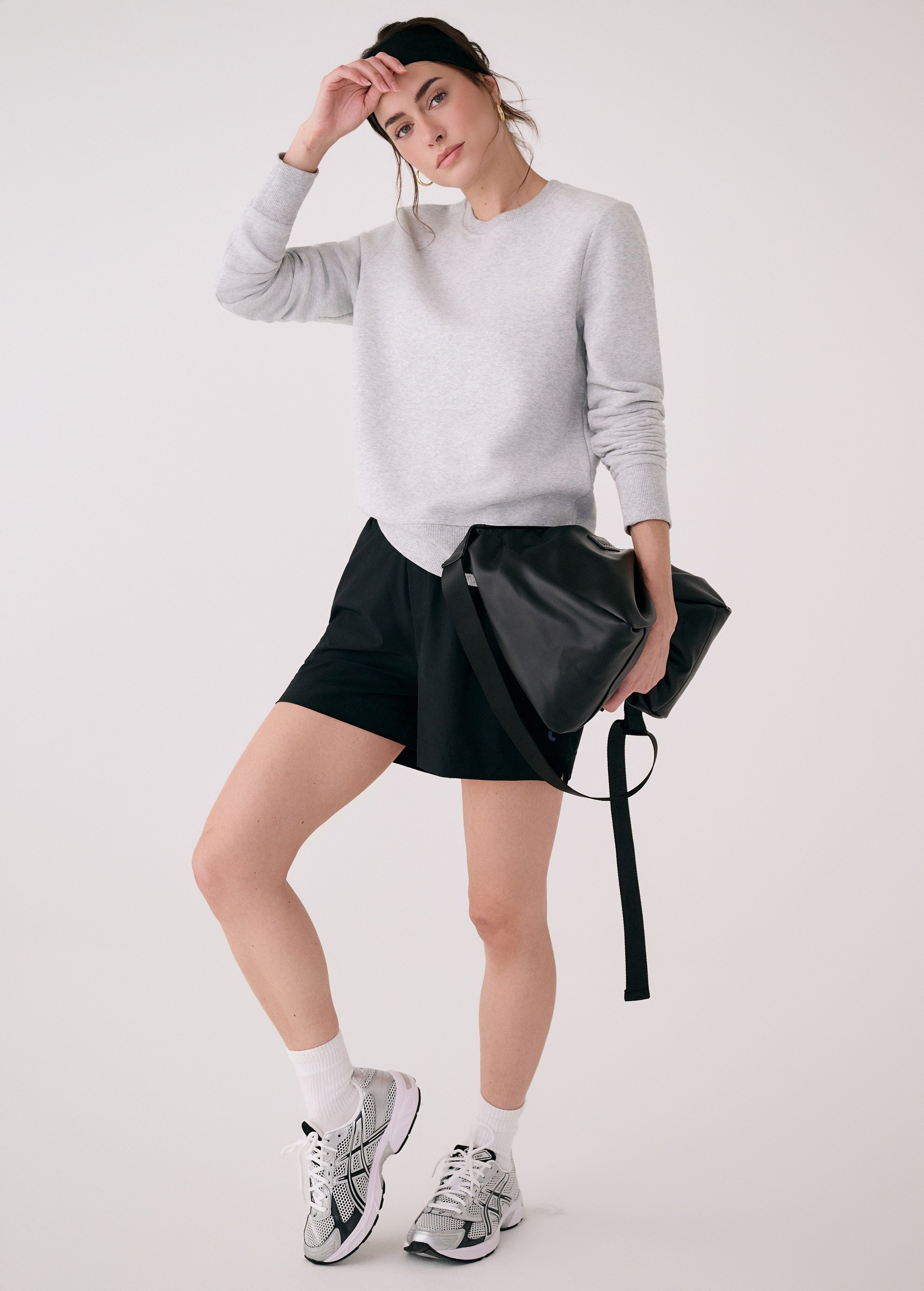Lolë Icone Crew Neck Pullover in grey