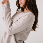 Lolë Icone Crew Neck Pullover in light grey