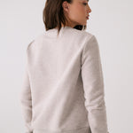 Lolë Icone Crew Neck Pullover in light grey