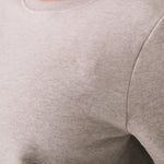 Lolë Icone Crew Neck Pullover in light grey