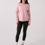 Lolë Icone Crew Neck Pullover in Ballerina blush pink