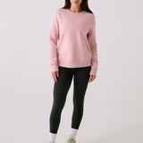 Lolë Icone Crew Neck Pullover in Ballerina blush pink