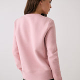 Lolë Icone Crew Neck Pullover in Ballerina blush pink