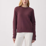 Lolë Icone Crew Neck Pullover in Mulberry plum