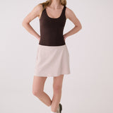 Lolë Serene Support Tank Top in Java dark brown