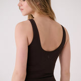 Lolë Serene Support Tank Top in Java dark brown