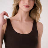 Lolë Serene Support Tank Top in Java dark brown