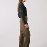 Lolë Olivie Tech Trousers in Mocha olive brown