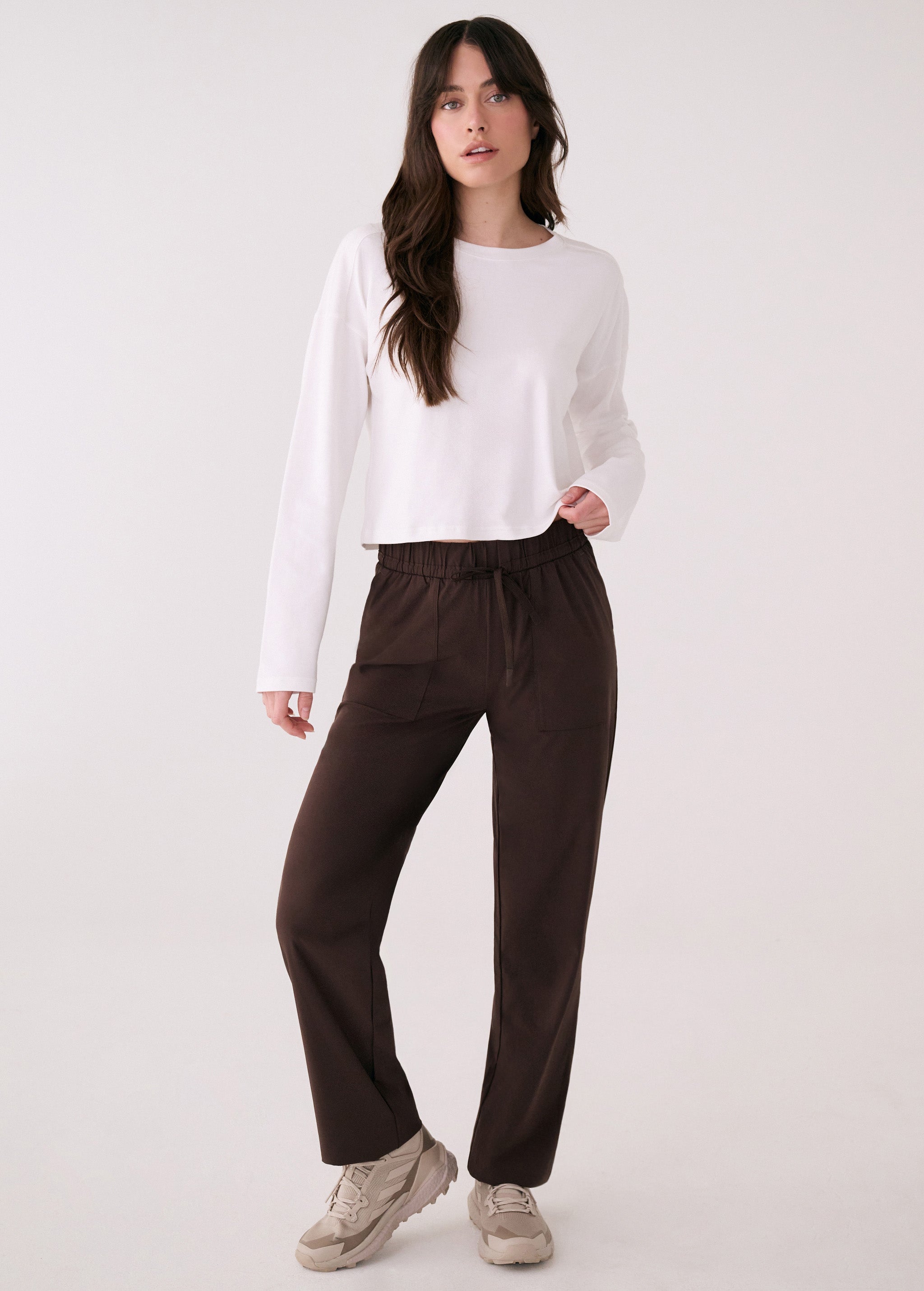 Lolë Olivie Pants in Java dark brown
