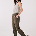 Lolë Olivie Light Jogger in Moss olive green — the Olivie Jogger is your go-anywhere take on comfort