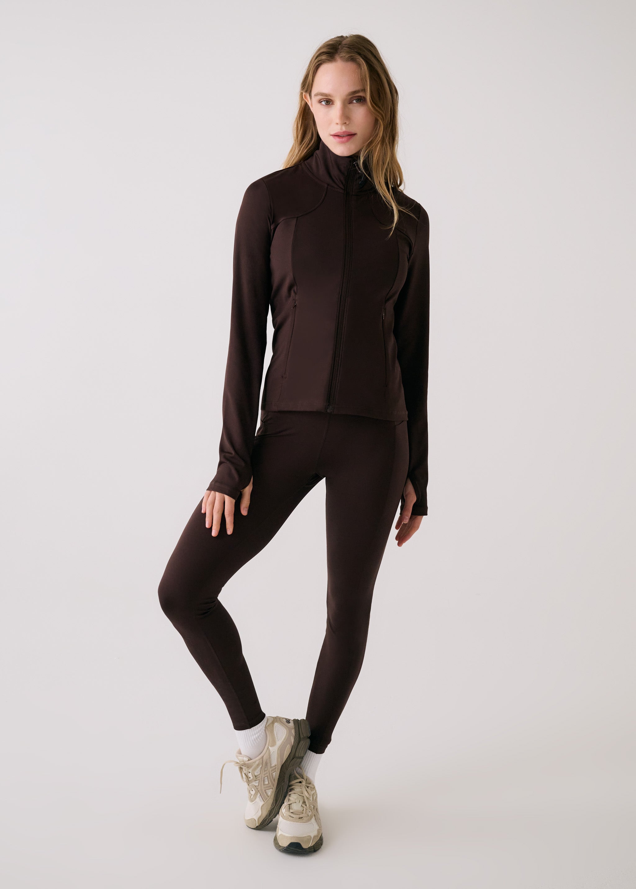 Lolë Step Up Jacket in Java dark brown