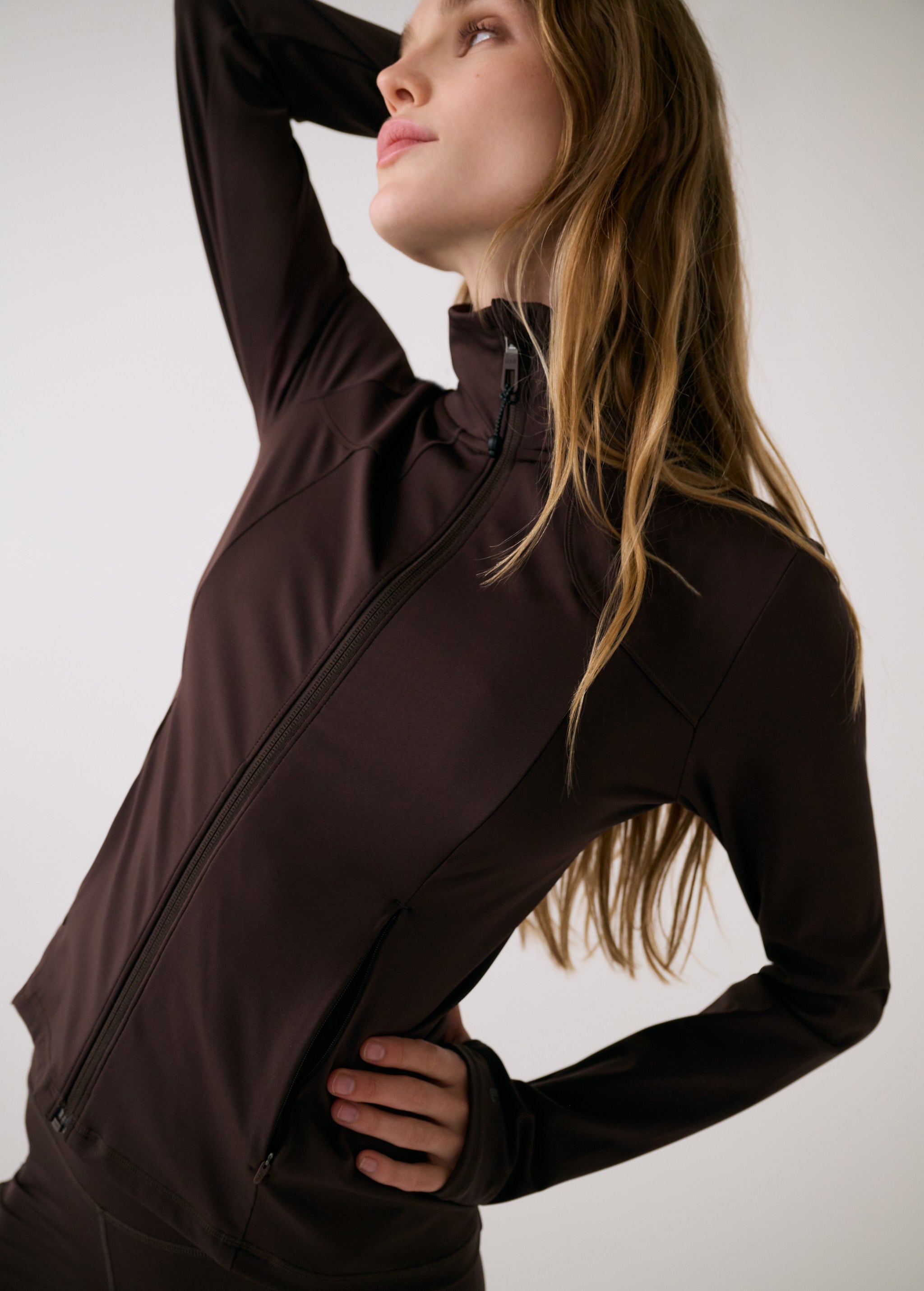 Lolë Step Up Jacket in Java dark brown