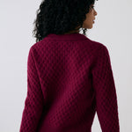 Lolë Verdun Polo Sweater in burgundy