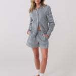 Lolë Cruise Shorts in navy stripe