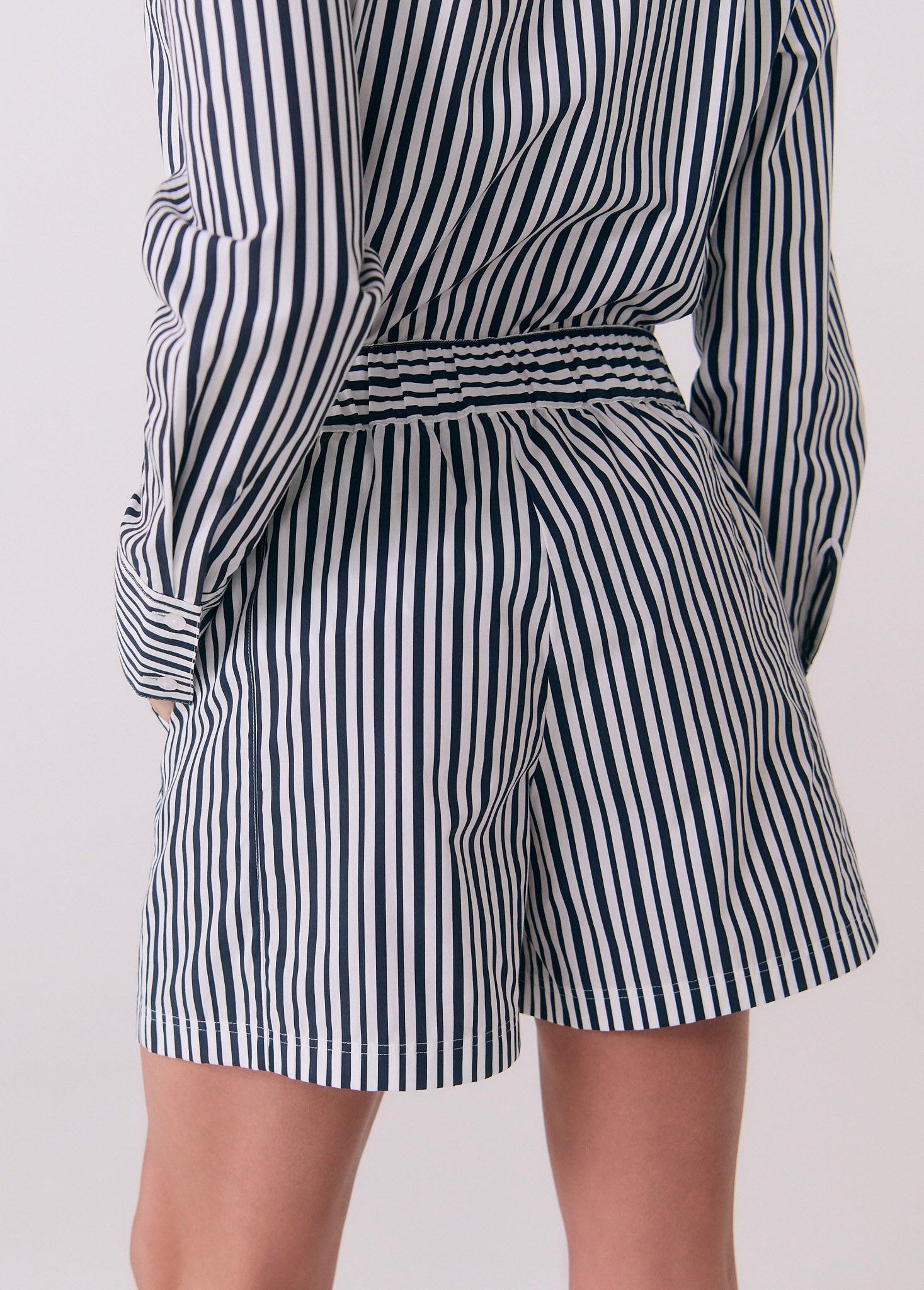 Lolë Cruise Shorts in navy stripe
