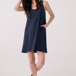 Lolë Olivie Swing Dress in Outerspace navy