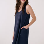 Lolë Olivie Swing Dress in Outerspace navy