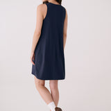 Lolë Olivie Swing Dress in Outerspace navy