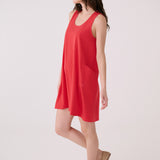 Lolë Olivie Swing Dress in Poppy red