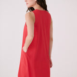 Lolë Olivie Swing Dress in Poppy red
