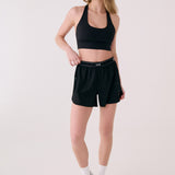 Lolë Sofia Active Short in black — pick up the pace in the Sofia Active Short