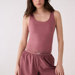 Lolë Sofia Active Short in Mauveberry dusty rose — pick up the pace in the Sofia Active Short
