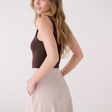 Lolë Olivie Skort in Abalone pale greige