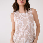 Lolë Olivie Tank in beige floral print