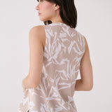 Lolë Olivie Tank in beige floral print