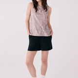 Lolë Olivie Tank in taupe leaf print