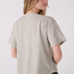 Lolë Olivie Short Sleeve in sage green print