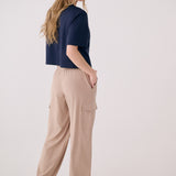 Lolë Sofia Cargo Pant in Sandshell beige