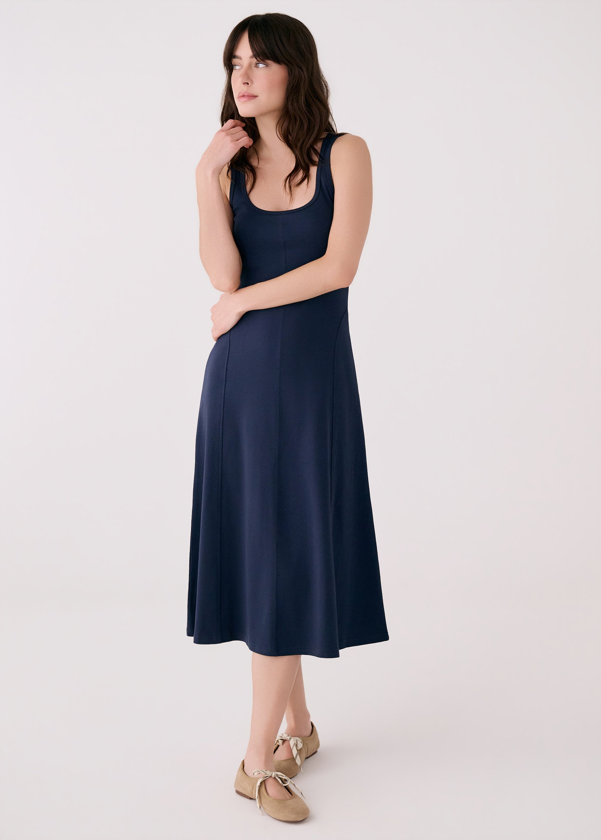 Lolë Core Dress in Outerspace navy