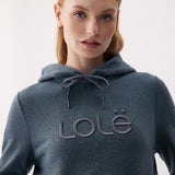 Lolë Icone Pullover Hoodie in blue