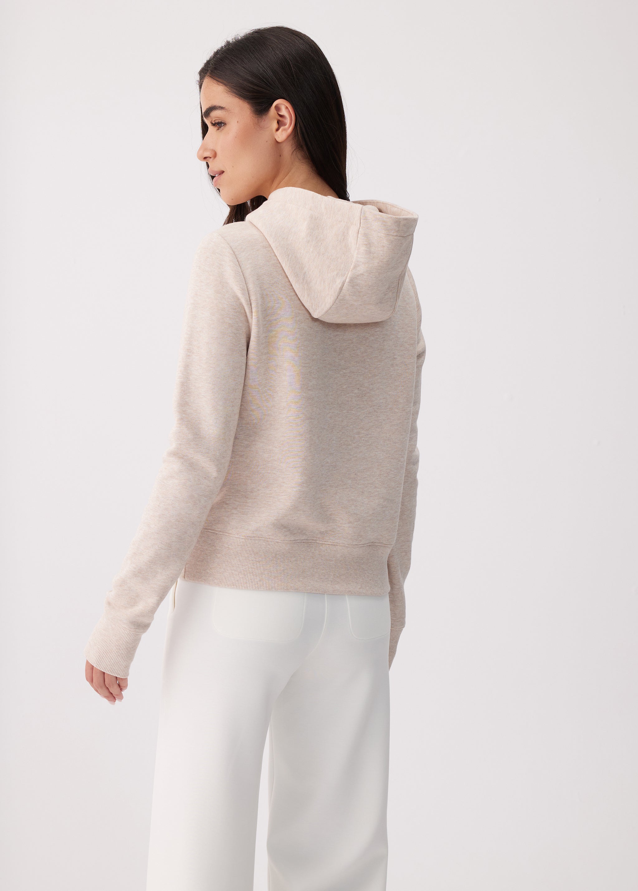 Lolë Icone Pullover Hoodie in cream