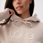 Lolë Icone Pullover Hoodie in cream