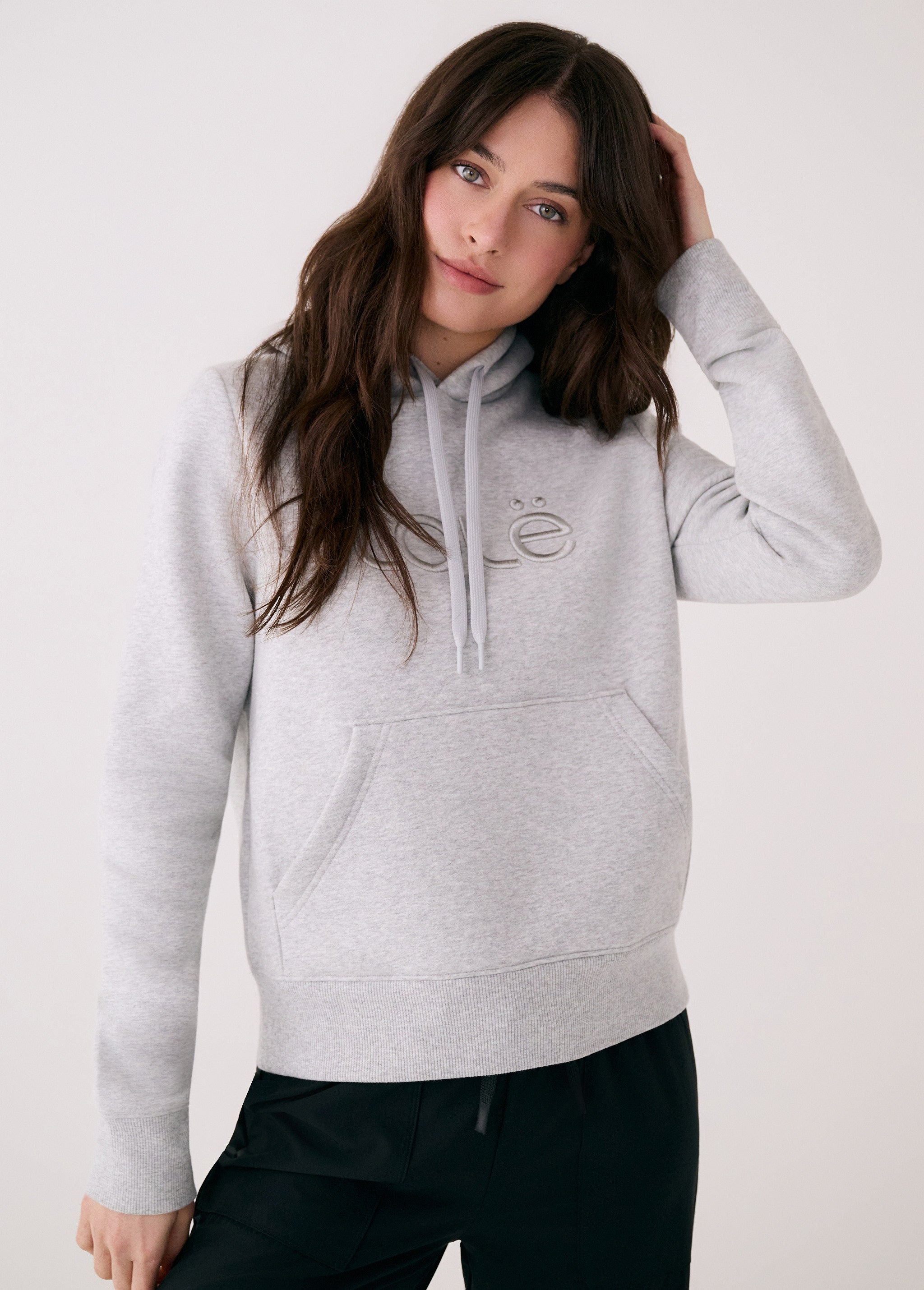 Lolë Icone Pullover Hoodie in grey