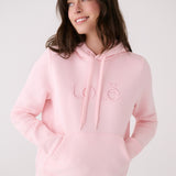 Lolë Icone Pullover Hoodie in Sorbetta light pink