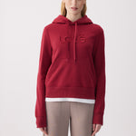 Lolë Icone Pullover Hoodie in Garnet dark red