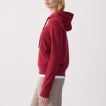 Lolë Icone Pullover Hoodie in Garnet dark red