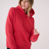 Lolë Icone Pullover Hoodie in Poppy red