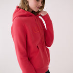 Lolë Icone Pullover Hoodie in Poppy red