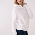 Lolë Icone Pullover Hoodie in white