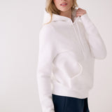 Lolë Icone Pullover Hoodie in white