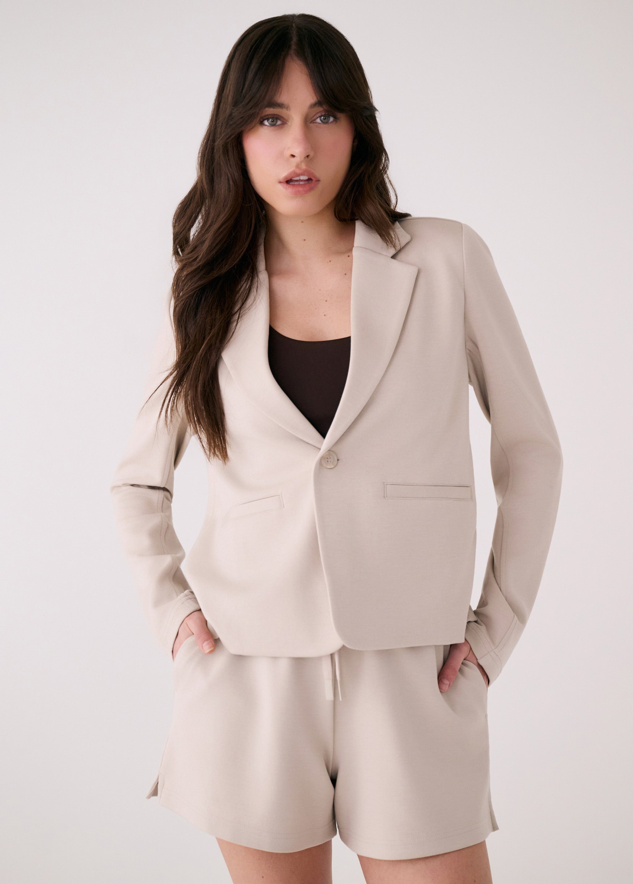 Lolë Flow Blazer in Abalone pale greige