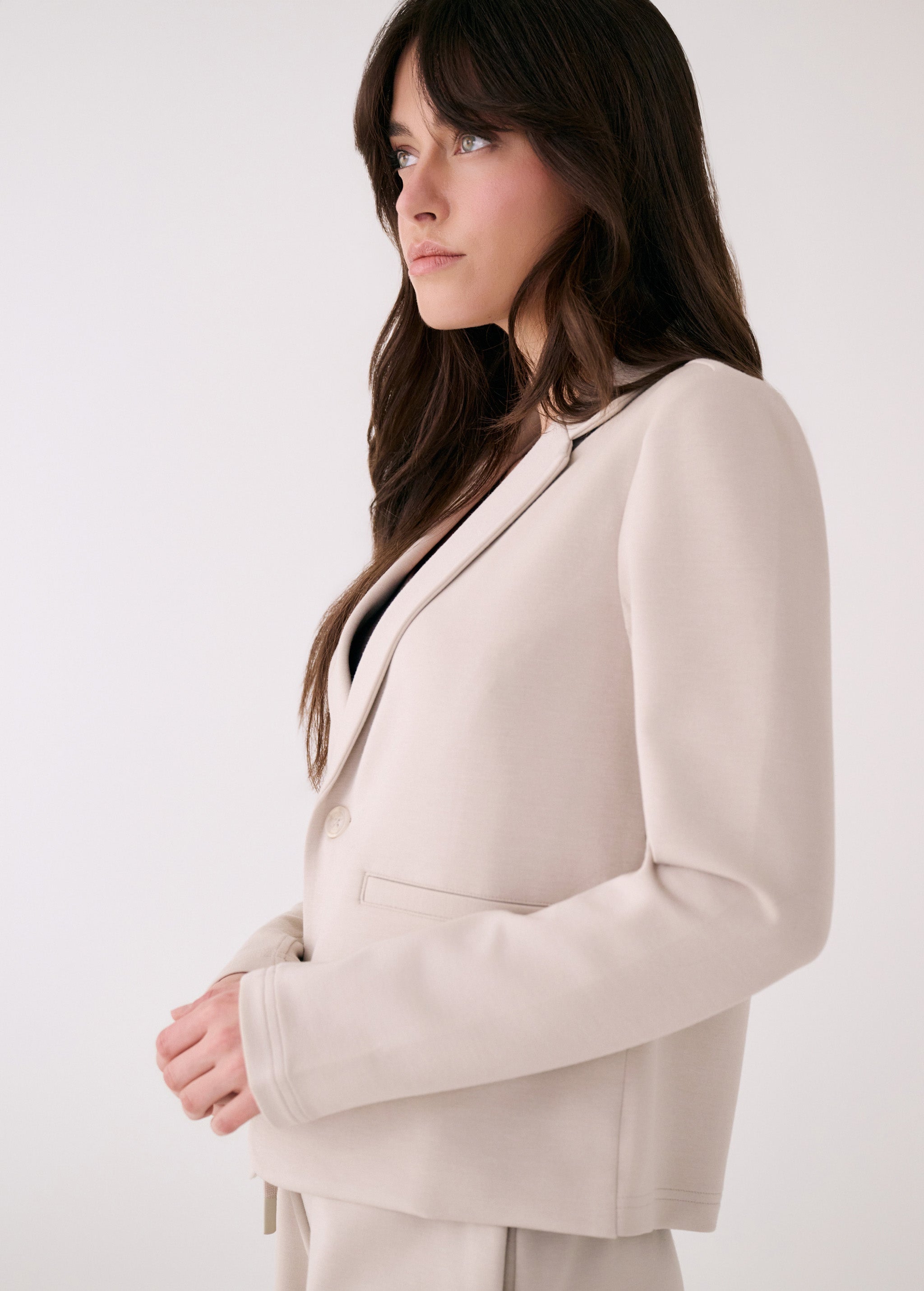 Lolë Flow Blazer in Abalone pale greige
