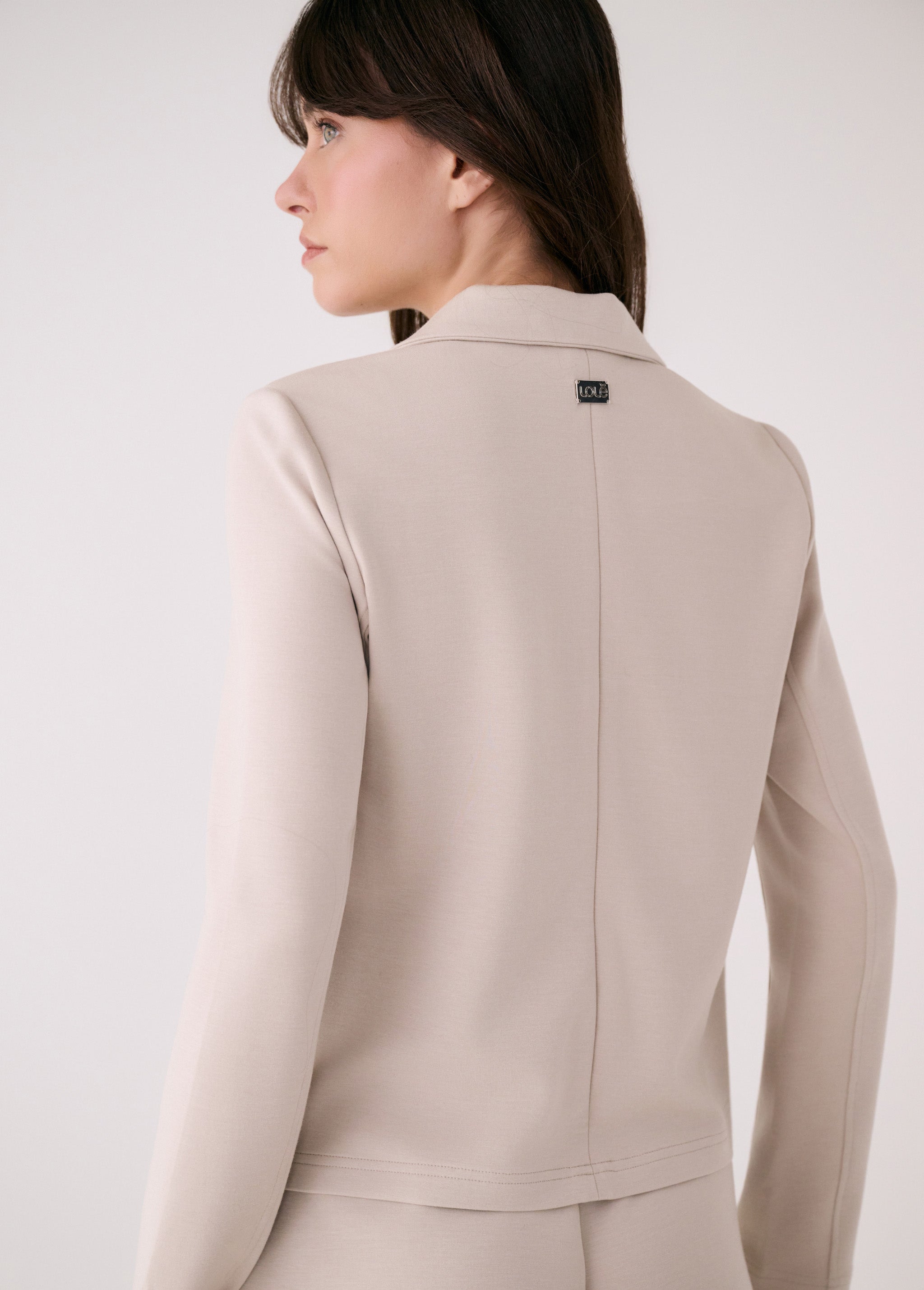 Lolë Flow Blazer in Abalone pale greige